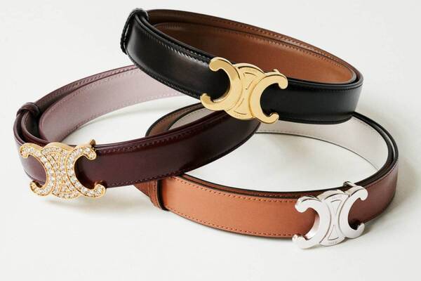 セリーヌの“カスタマイズ”革ベルト、リバーシブルの本体×トリオンフモチーフで自分好みにアレンジ