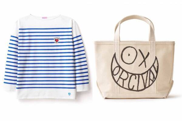 オーシバル × アンドレ・サライヴァ、「ミスター・エー」配したボーダーTシャツ＆キャンバストート