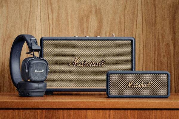 マーシャルのヘッドフォン「メジャー V」新色“ミッドナイトブルー”、Bluetoothスピーカーも