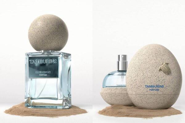 タンバリンズ25年夏フレグランス“海へ流れたヒノキ”イメージの爽快な香り、卵型ボトル香水も