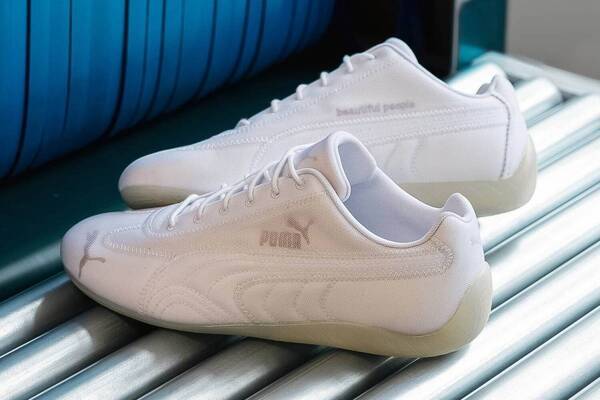 プーマ×ビューティフルピープル×アトモス“半透明”メッシュアッパーのスニーカー