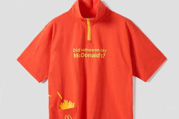 グラニフ×マクドナルド「マックフライポテト」ポケット付きTシャツやバーガー総柄シャツなど新作コラボ