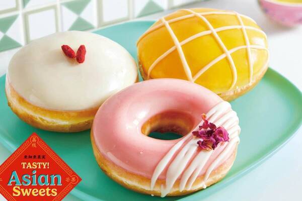 クリスピー・クリーム・ドーナツ夏の新作、杏仁豆腐や“ピーチ×烏龍茶”などアジアンスイーツを表現