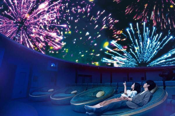 有楽町・プラネタリアTOKYO「星空夏祭り」幻想的な星空と華やかな花火映像、お祭りメニュー＆ゲームも