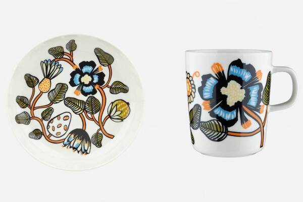 マリメッコ「ティアラ」“秋色”テーブルウェア、植物＆花々描いたマグカップやプレート