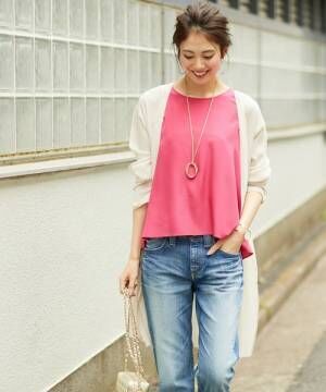 パッと華やぐ大人可愛さはピンクで 夏のピンクトップスコーデ15選 18年6月29日 ウーマンエキサイト 3 4
