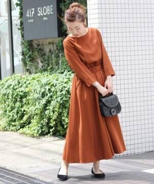 秋らしくキャメル色が着たい 大人女性の休日コーデにおすすめのワンピース15選 18年9月22日 ウーマンエキサイト 2 4