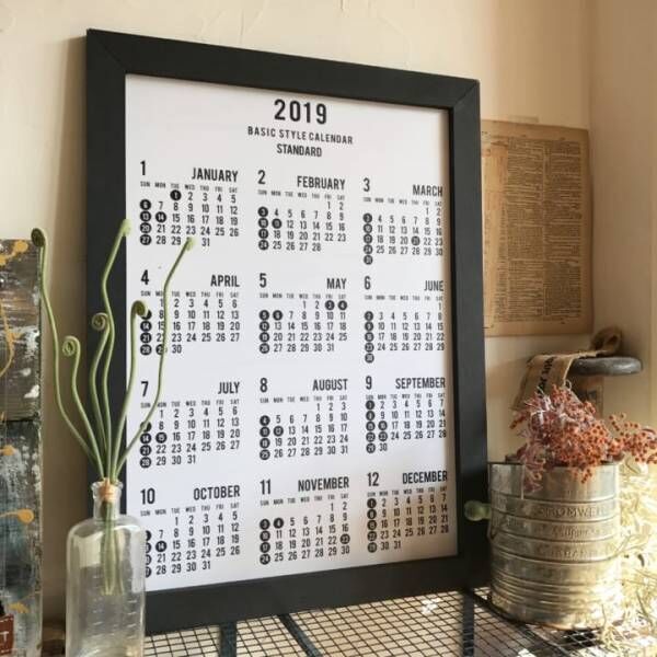 連載 セリアのカレンダーにフレームを付けておしゃれに飾りました 18年10月4日 ウーマンエキサイト 1 2