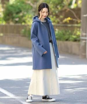 大人女子におすすめ くすみブルー アイテムを使った清楚コーデ選 18年12月16日 ウーマンエキサイト 5 6