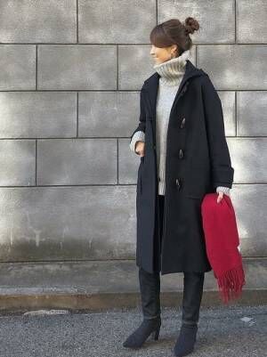 上品にもナチュラルにも着こなせる ロング丈ダッフルコート の大人コーデ集 18年12月23日 ウーマンエキサイト 1 5