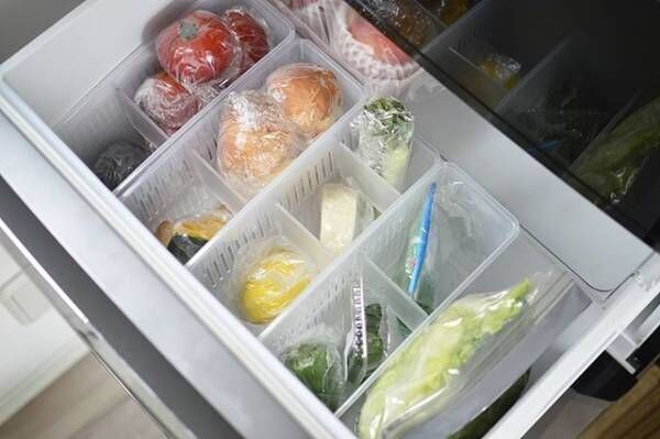 100均グッズで冷蔵庫も常温保存もすっきりと 綺麗で整頓された野菜ストック実例 18年4月16日 ウーマンエキサイト 1 3