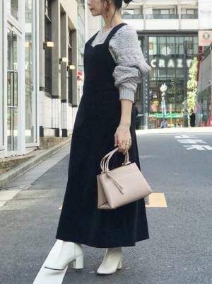 ワンピースより着回せる 大人の ジャンパースカート コーデ15選 19年1月3日 ウーマンエキサイト 1 5