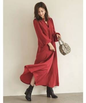 秋に映える 赤コーデ 15選 秋らしく赤で着映する着こなし術 19年10月4日 ウーマンエキサイト 3 4