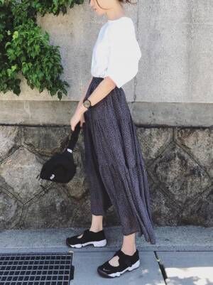 カジュアルスポーティーの王道 Nike のシューズを使った大人女子コーデ集 年5月29日 ウーマンエキサイト 4 4