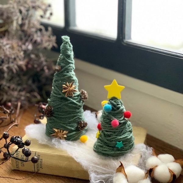 連載 子供とおうちで作れる 毛糸で簡単手作りクリスマスツリー 年12月15日 ウーマンエキサイト 1 2