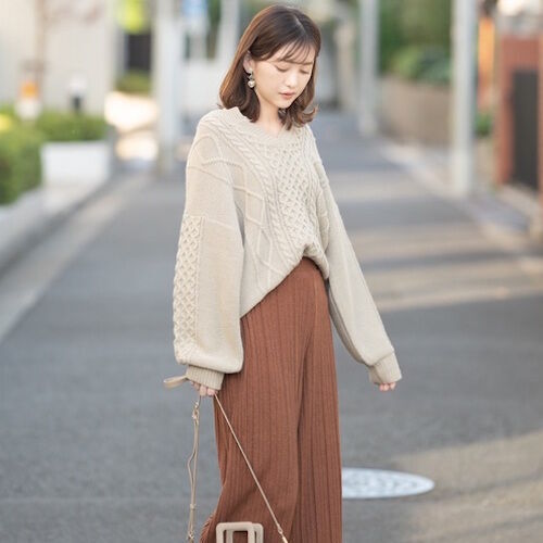 しまむら のプリーツパンツが優秀 カラー別お手本着回しコーデ術 21年2月14日 ウーマンエキサイト 1 5