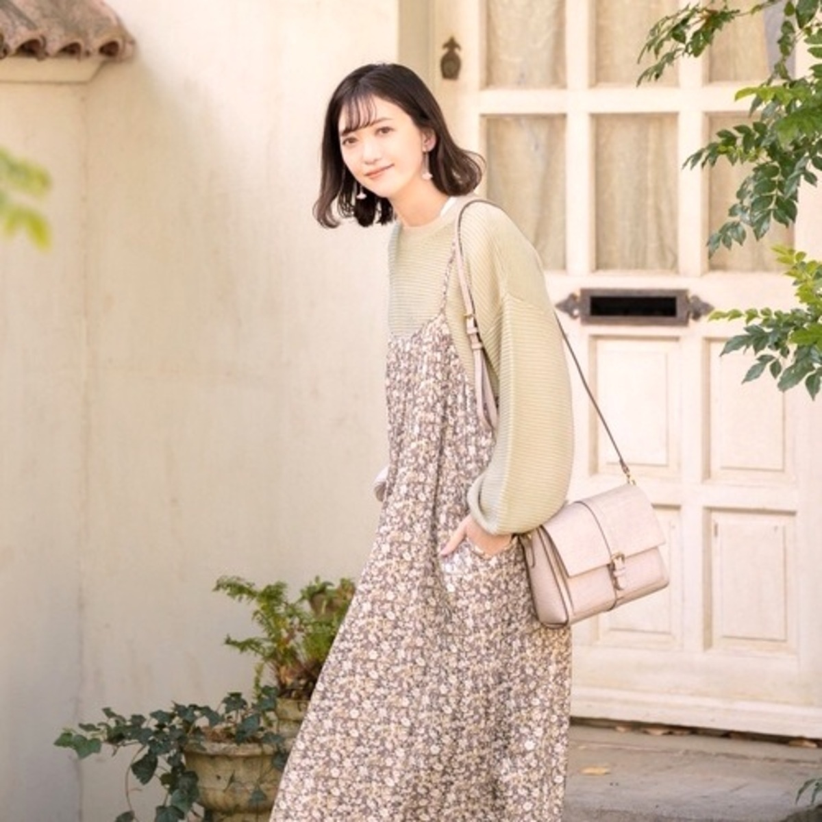 プチプラ 可愛い しまむら ワンピースで作る大人のフェミニンコーデ 21年2月26日 ウーマンエキサイト 2 5