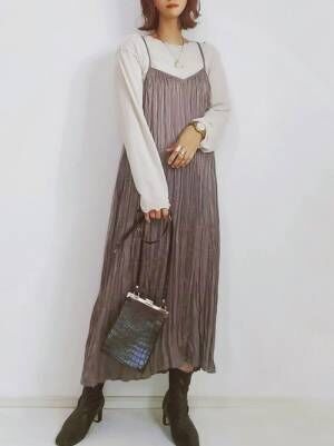 プチプラ 可愛い しまむら ワンピースで作る大人のフェミニンコーデ 21年2月26日 ウーマンエキサイト 2 5