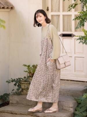 プチプラ 可愛い しまむら ワンピースで作る大人のフェミニンコーデ 21年2月26日 ウーマンエキサイト 3 5