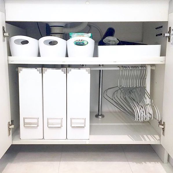 【セリアetc.】商品で洗面台下スペースを有効活用。便利な使い方をご紹介