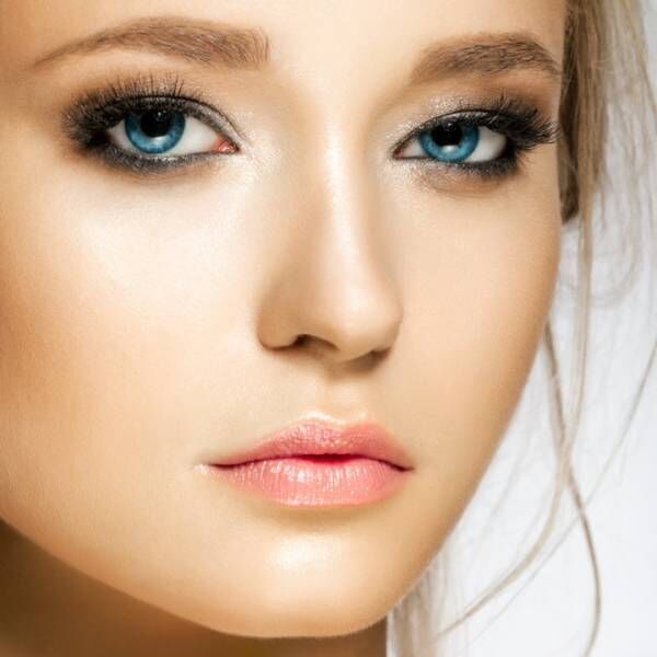 Beauty portrait of young model, make-up
