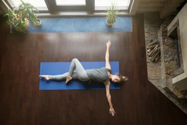 Yoga at home: Revolved Abdomen Pose