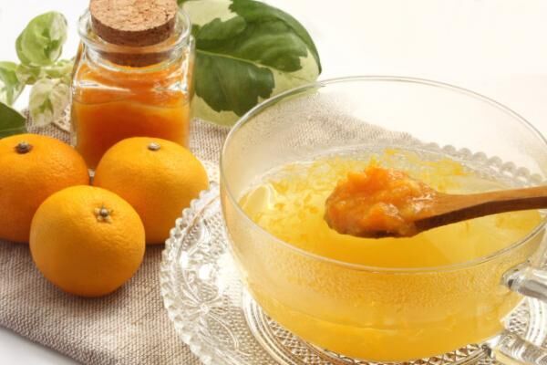 Citrus infused tea, Yuzu tea and citron jam