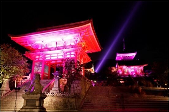 京都 清水寺、東京スカイツリーがピンク色になる！？