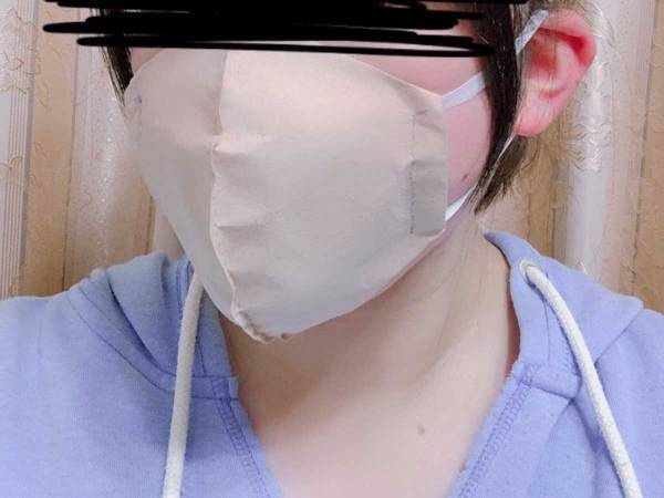 コーヒーフィルター１枚で完成！　簡単にできる『使い捨てマスク』