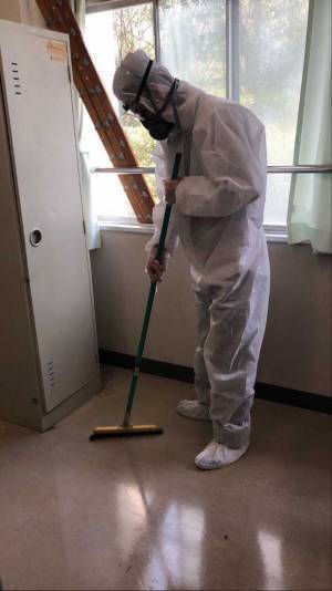 「弟氏、本気装備で学校行ってた」 感染症流行の中で登校した生徒の姿がこちら