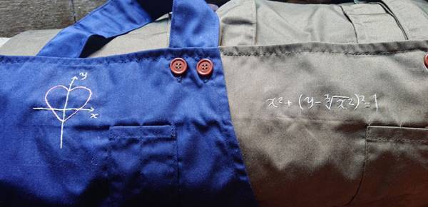 妻からもらったエプロンに謎の数式　計算の末、できたグラフに驚き！