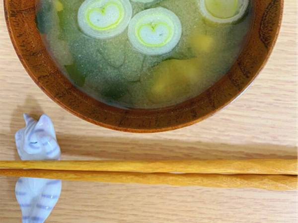 ネギを切って思わずニッコリ…　幸せを呼びそうな１枚とは？　「金太郎あめみたい」