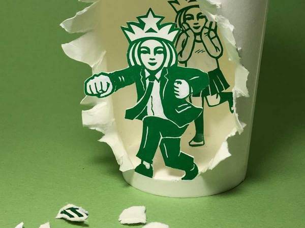 スタバのロゴが自由に動いて…！？　『セイレーン』たちの姿に驚き