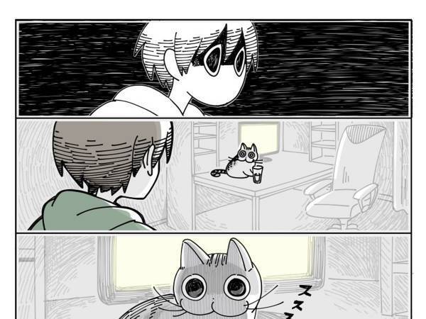 トイレから帰った飼い主が見た、猫の『ある光景』にゾッ…！