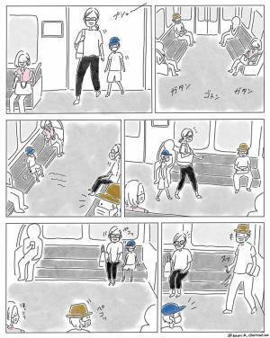電車内での光景に心温まる！　気遣いのできる男の子を見た、ある男性が？