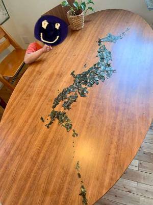 海苔で日本地図！「都道府県名言いながら食べてね」と言ったのにあっという間に完食
