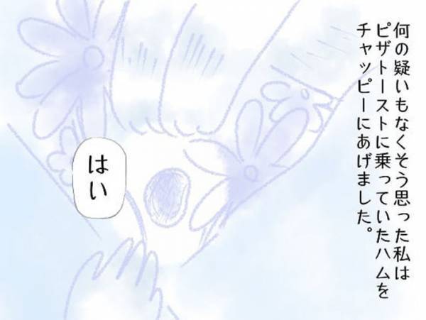 急に亡くなった愛犬　その朝、飼い主の少女が１人で食事をしていると？