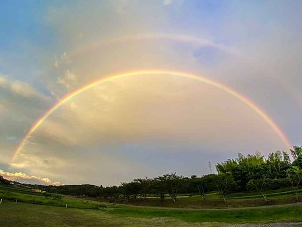 美しき自然が作り出す光の芸術、まばゆく架かる幸福の虹！