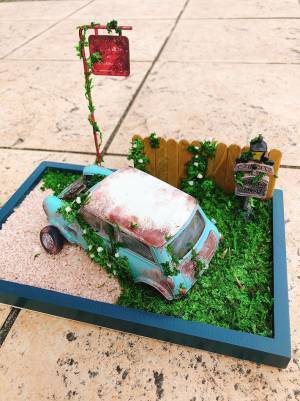 子供が壊し修復不可能な夫のプラモデル　妻が遊びで手を加えたところ？