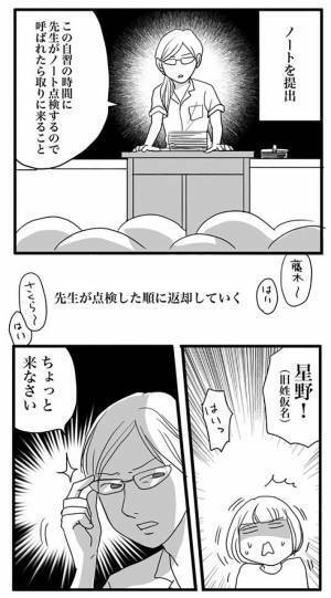 一夜漬けで宿題をした女の子　すると先生が「これ…？」
