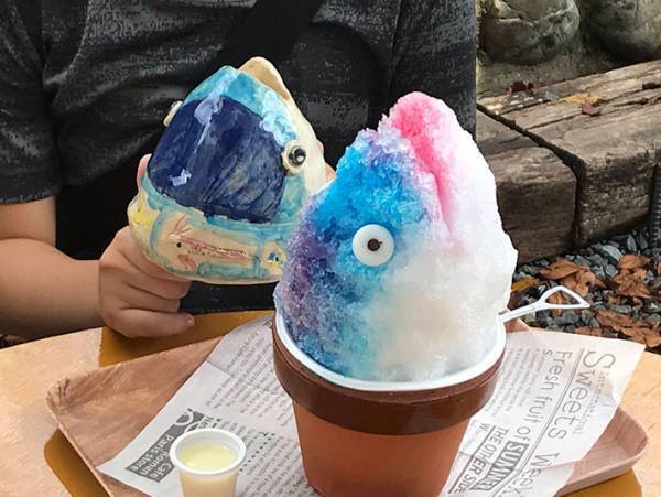 小３男子の陶芸作品からうまれたかき氷　その強烈な見た目にギョっとする！