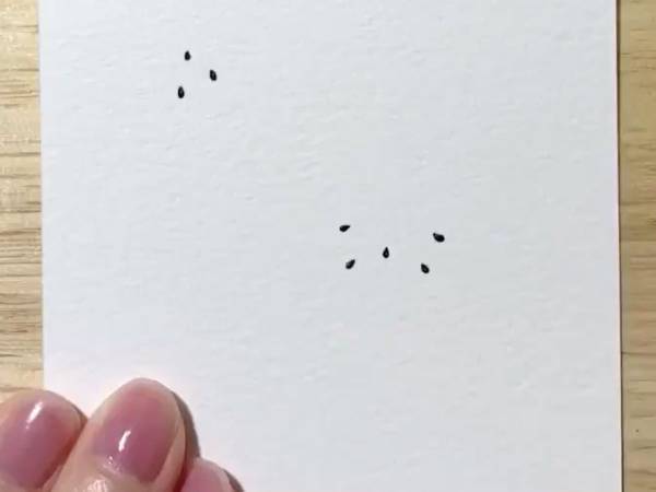 紙に描かれた点々…　ここにたった『ひと筆』加えると？　「なんて素敵」「神技」