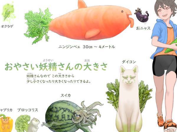 野菜嫌いな子供もきっと好きになる！　かわいすぎる『おやさい妖精さん』をご紹介
