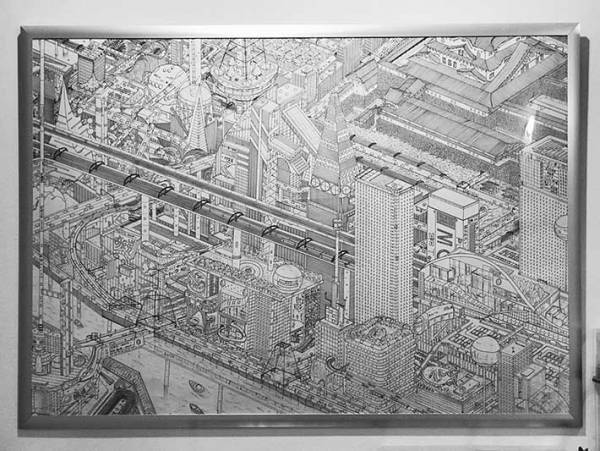 「模写じゃないの！？」　小学生が描いた『空想の街』に絶賛の嵐！