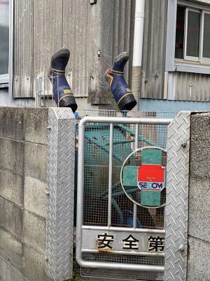 「大丈夫ですかー！？」　塀から落ちて、ひっくり返った？　助けに駆け寄ると…