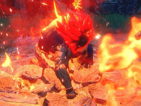 モンハンライズにて、ストリートファイターの『豪鬼』になりきれる重ね着装備が登場！