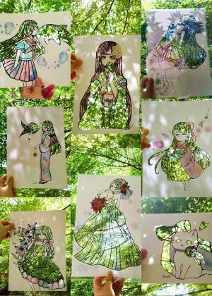 切り絵を空へかざすと…？　唯一無二のデザインが美しい！