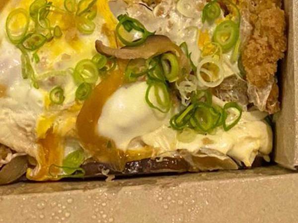 海外でカツ丼を頼んだら？　届いた物と名前に「情報量が多すぎる」「何が珍事か分からなくなった…」