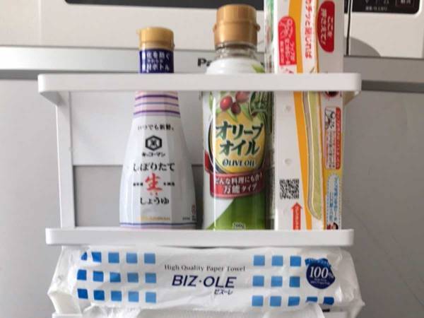 便利なニトリ『冷蔵庫サイドラック』　物を１個だけ置く時に気を付けたいポイント