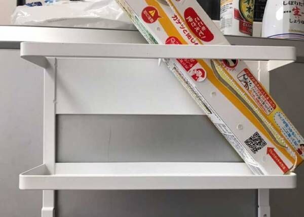 便利なニトリ『冷蔵庫サイドラック』　物を１個だけ置く時に気を付けたいポイント